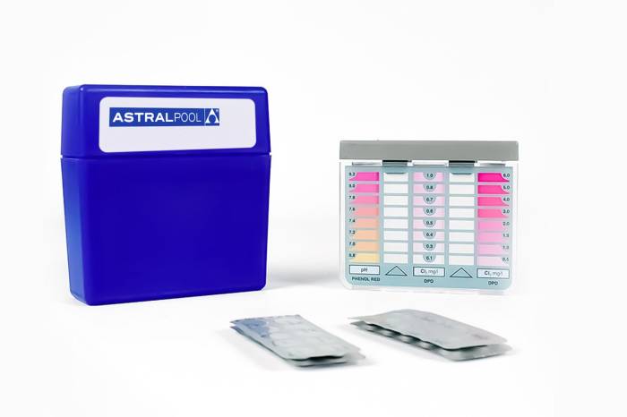 Fluidra - Tablettás vízelemző szabad klór 0,5-6,0, pH 6,8 - 8,2