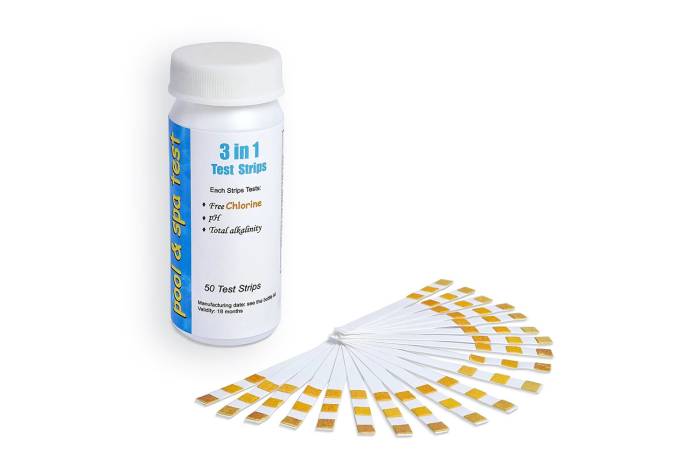 Fluidra - 2 in 1 Teszt csík medence vízminőség méréséhez, pH, Klór