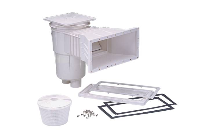 Fluidra - Szkimmer széles szájnyílással, négyzettetővel | fehér