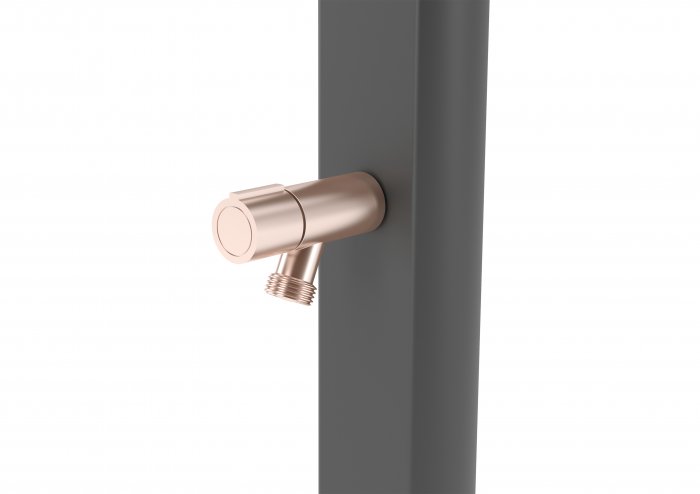 Króm zuhany | antracit test, réz