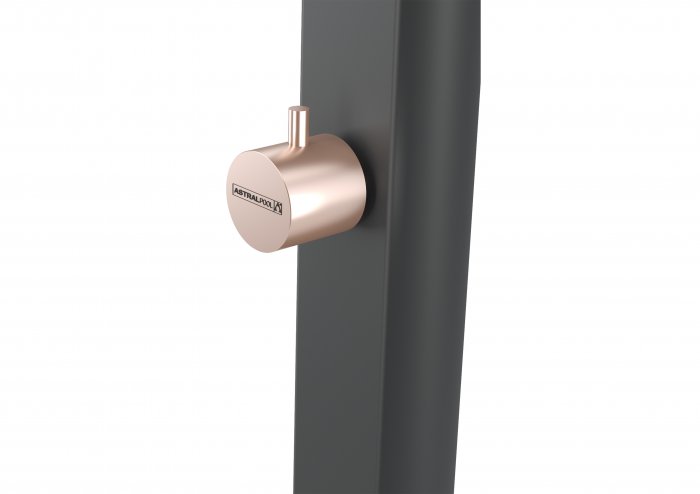 Króm zuhany | antracit test, réz